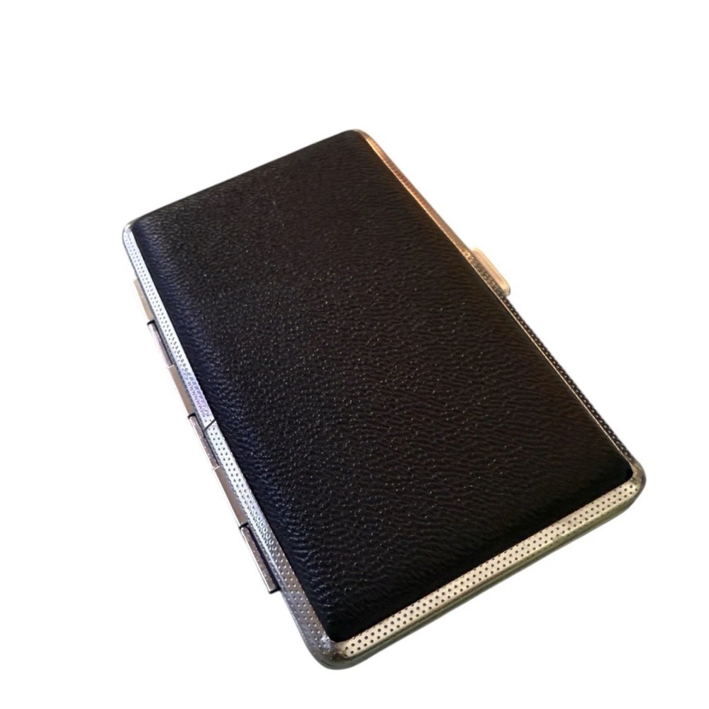 Black Faux Leather Card Holder